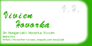 vivien hovorka business card